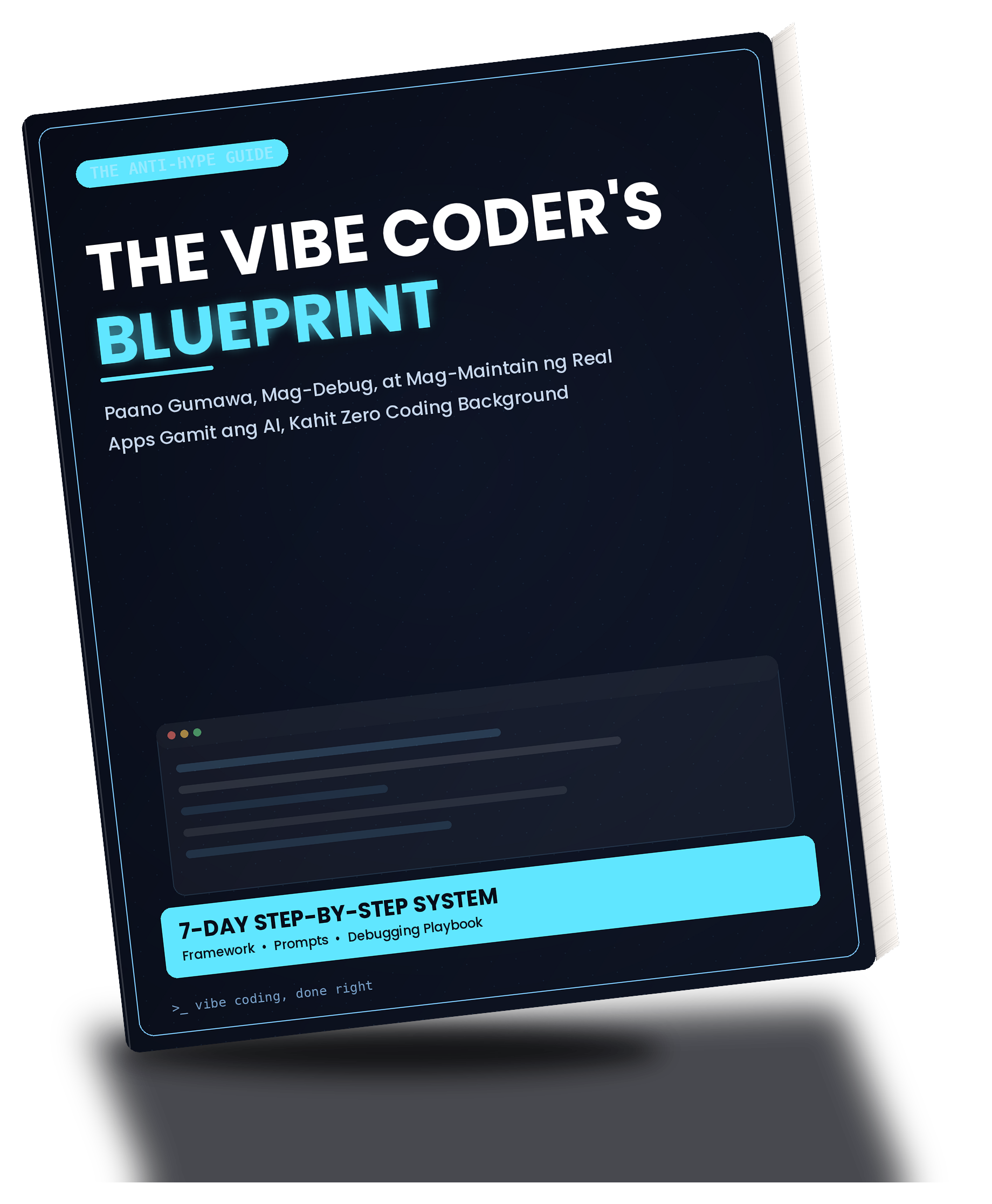 The Vibe Coder's Blueprint, 7-day guide cover